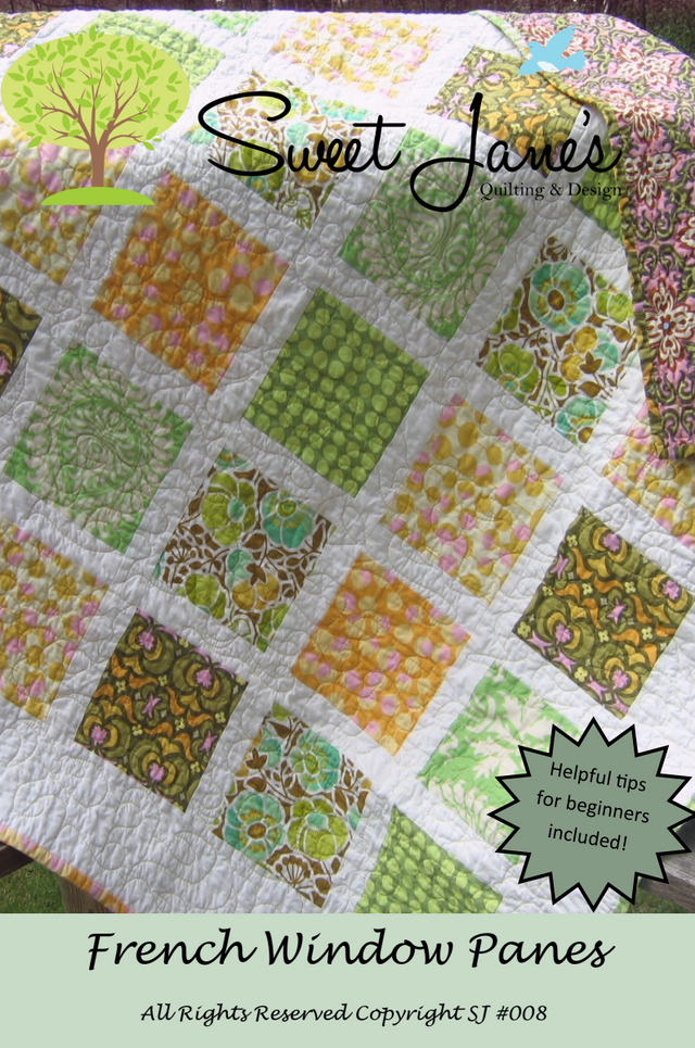 French Window Downloadable Pattern – Quilting Books Patterns and Notions