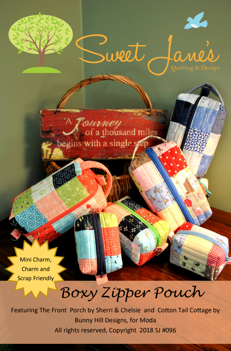 Boxy Zipper Downloadable Pattern by Sweet Janes Quilting and Design