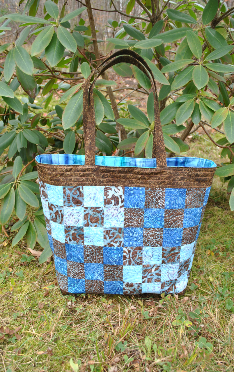 Checker Tote Downloadable Pattern by Sweet Janes Quilting and Design