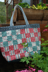 Checker Tote Downloadable Pattern by Sweet Janes Quilting and Design