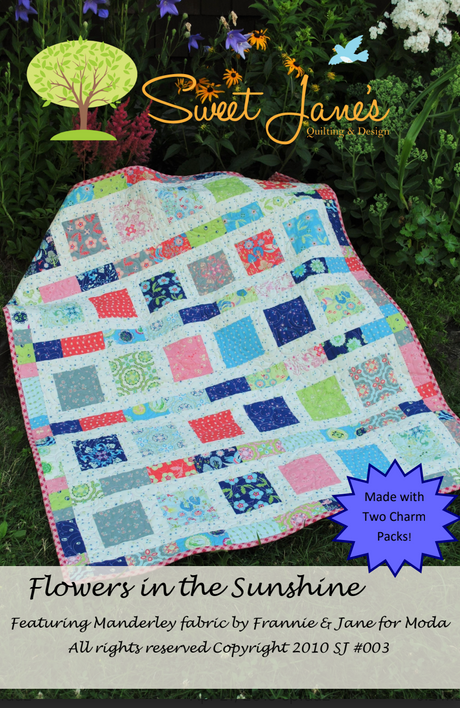 Flowers In The Sunshine Downloadable Pattern by Sweet Janes Quilting and Design