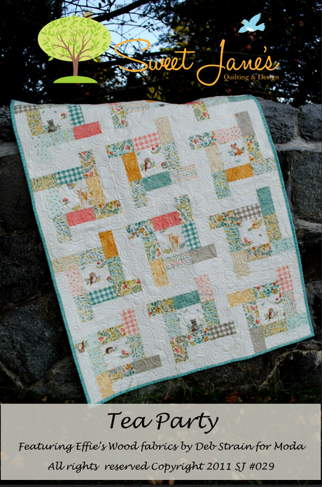 Tea Party Downloadable Pattern by Sweet Janes Quilting and Design