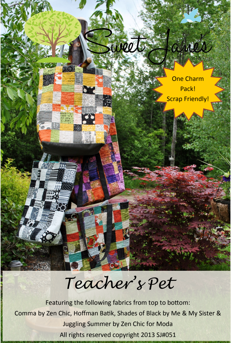 Teachers Pet Downloadable Pattern by Sweet Janes Quilting a