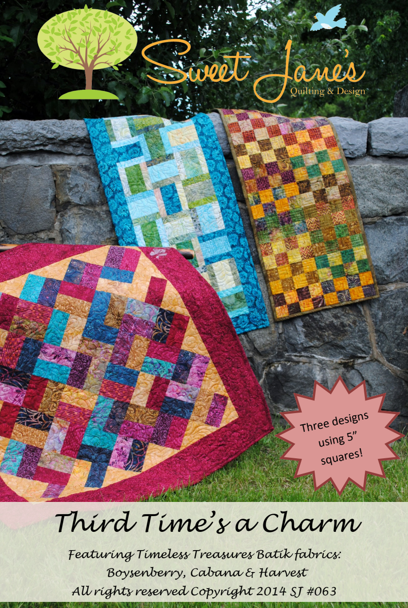 Third Times A Charm Downloadable Pattern by Sweet Janes Quilting and Design