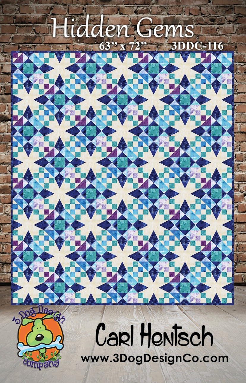 Hidden Gems Downloadable Pattern by 3 Dog Design Co Quilt Patterns