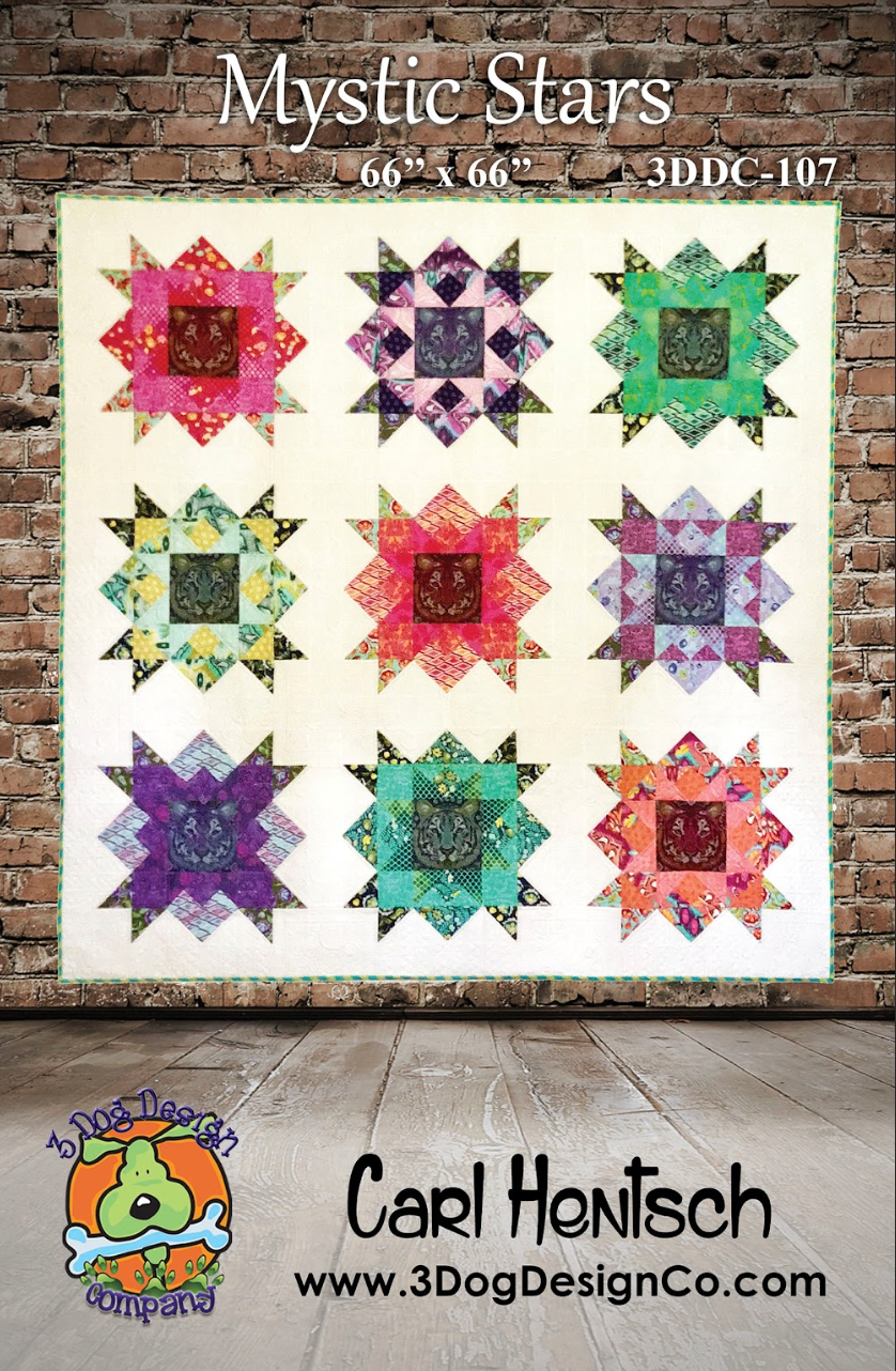 Mystic Stars Downloadable Pattern by 3 Dog Design Co Quilt Patterns