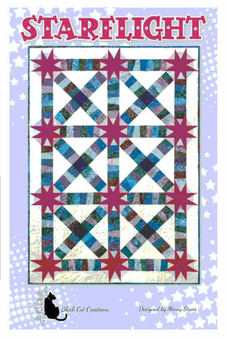 Starflight Quilt Pattern by Black Cat Creations