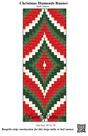 Christmas Diamonds Runner Downloadable Pattern by Castilleja Cotton