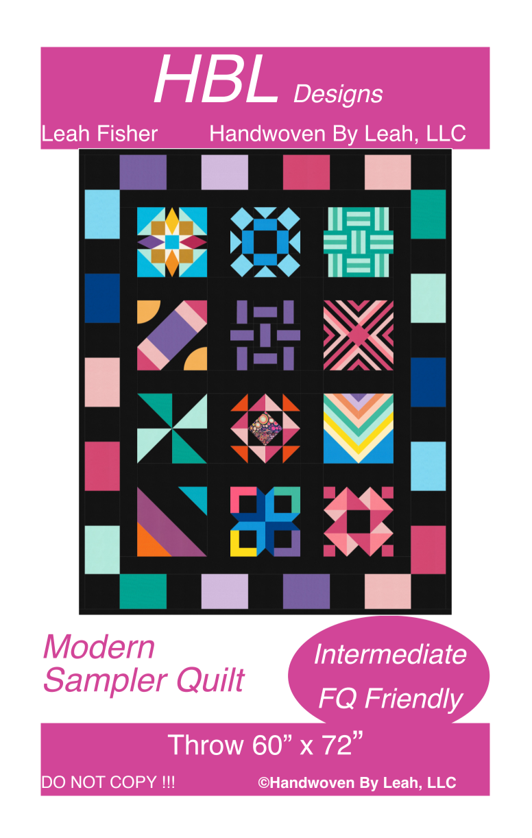 Modern Sampler Downloadable Pattern by Handwoven By Leah