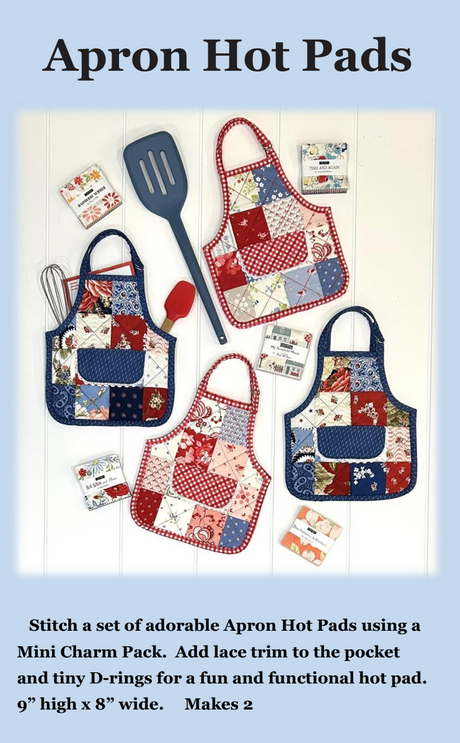 Apron Hot Pads Downloadable Pattern by J. Minnis Designs