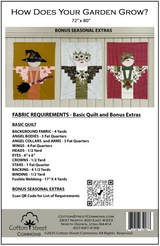 Back of the How Does Your Garden Grow Quilt Pattern by Cotton Street Commons