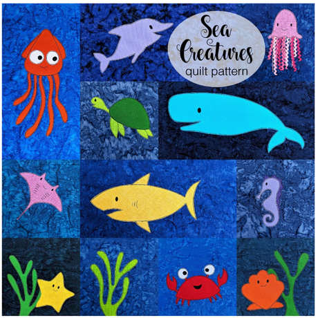 Sea Creatures  Downloadable Pattern by Shiny Happy World