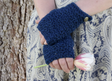 Sapphire Easy Mitts Downloadable Pattern by Kristen Clay