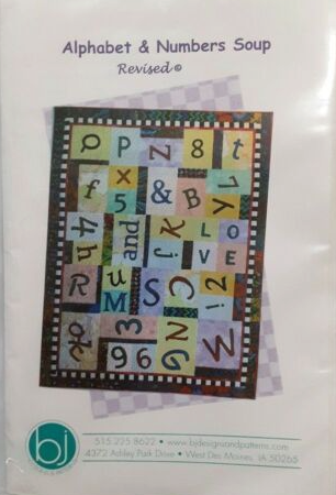 Alphabet & Numbers Soup Quilt Pattern