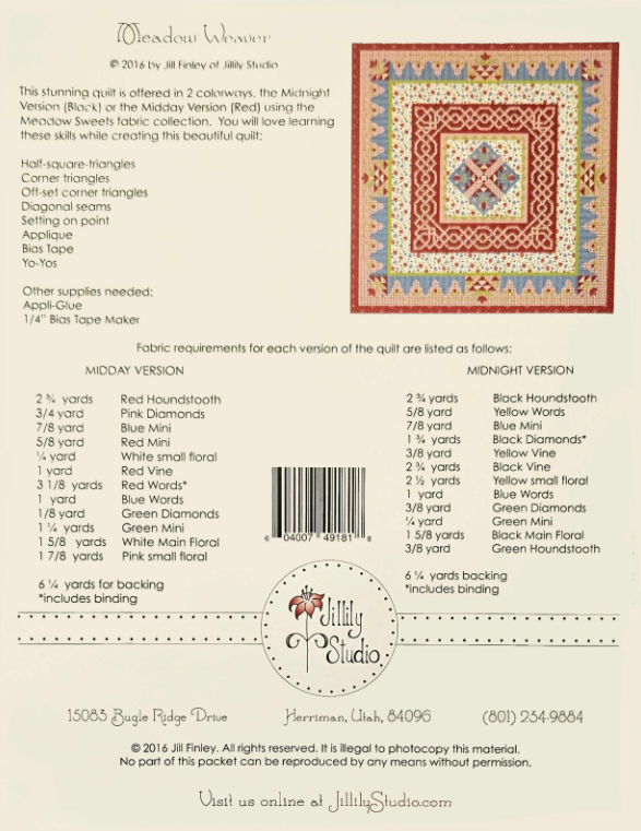 Meadow Weaver Quilt Pattern