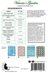 Back of the Victoria's Garden Downloadable Pattern by Black Cat Creations