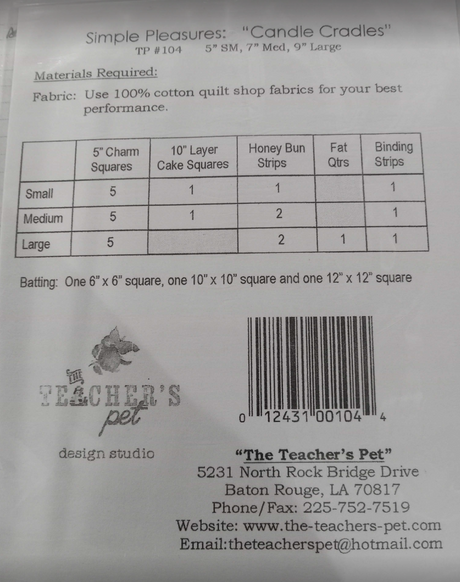 Candle Cradles Pattern