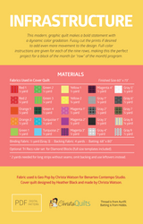 Back of the Infrastructure Downloadable Pattern by Christa Quilts