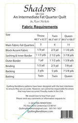 Back of the Shadows Downloadable Pattern by Quilting Renditions