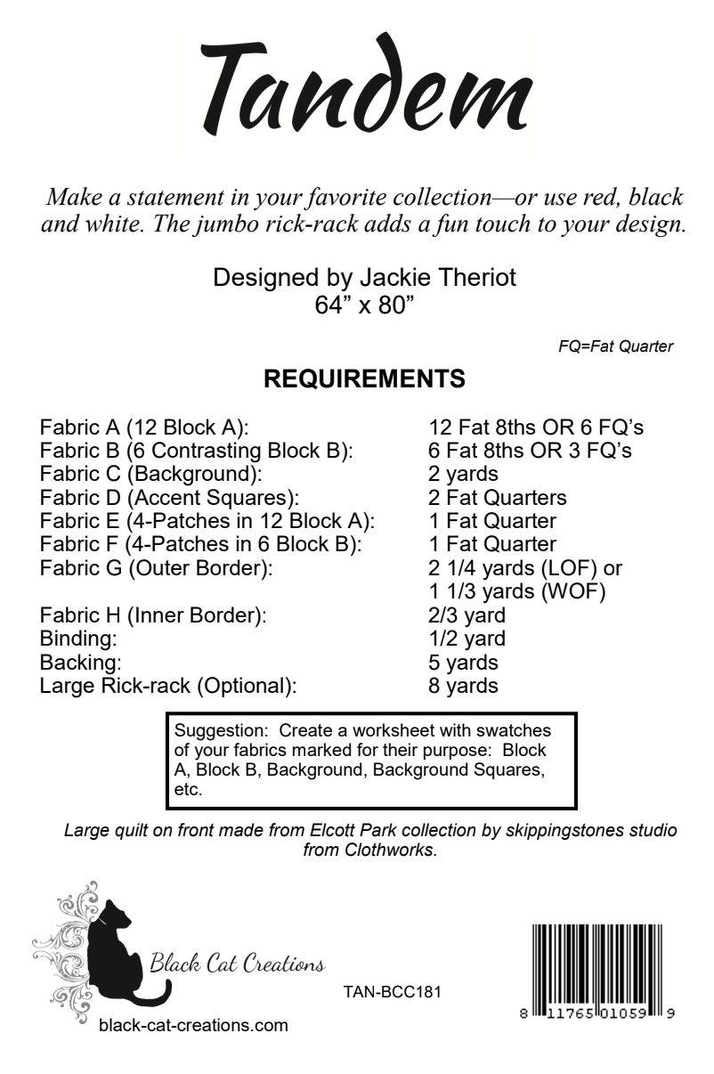Tandem Downloadable Pattern