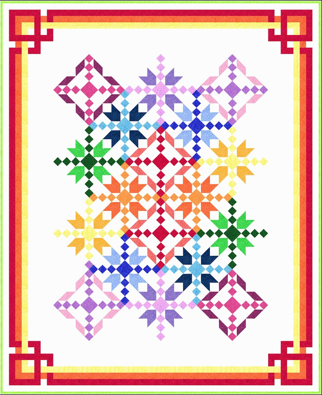 Carnivale Downloadable Pattern by 3 Dog Design Co Quilt Patterns