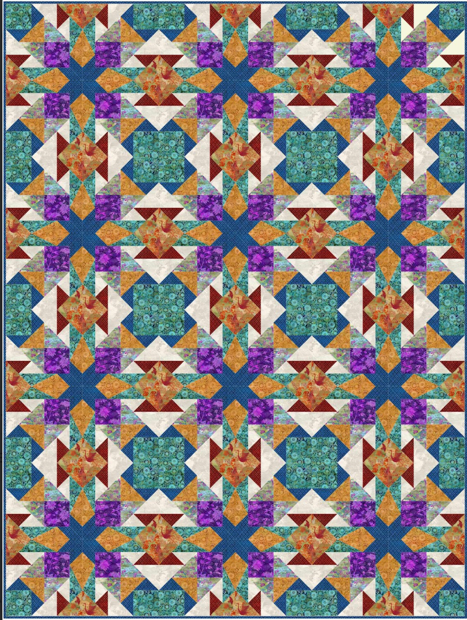 Swallows of Capistrano Downloadable Pattern by 3 Dog Design Co Quilt Patterns