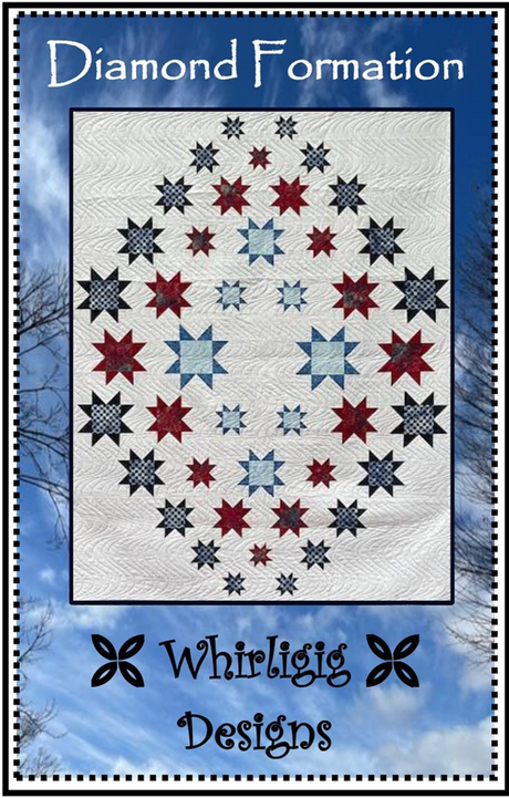 Diamond Formation Downloadable Pattern by Whirligig Designs