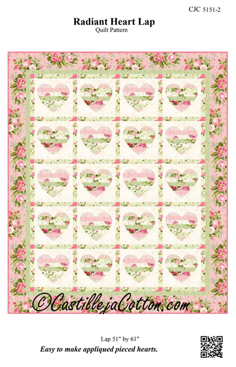Radiant Heart Lap 2 Downloadable Pattern By Castilleja Cotton