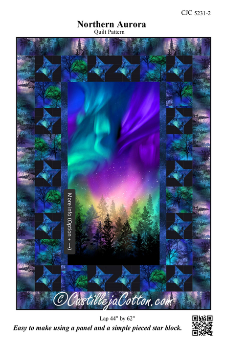 Northern Lights Downloadable Pattern by Castilleja Cotton