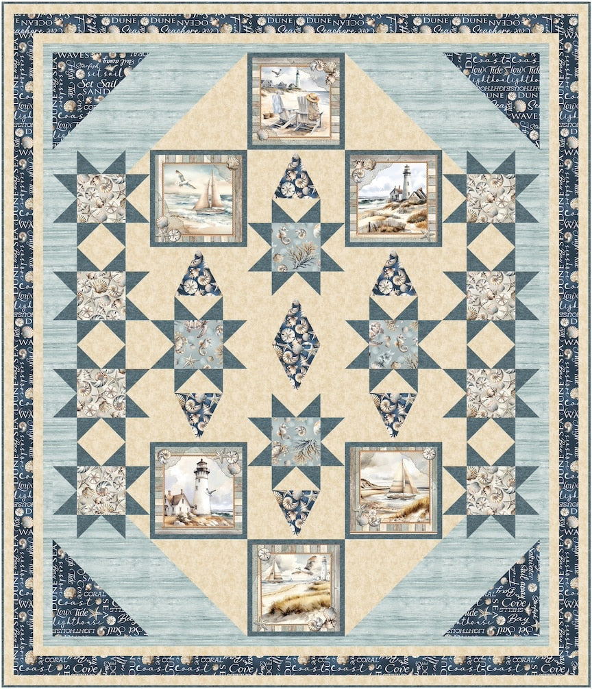 Seaside Stars Downloadable Pattern by Pine Tree Country Quilts