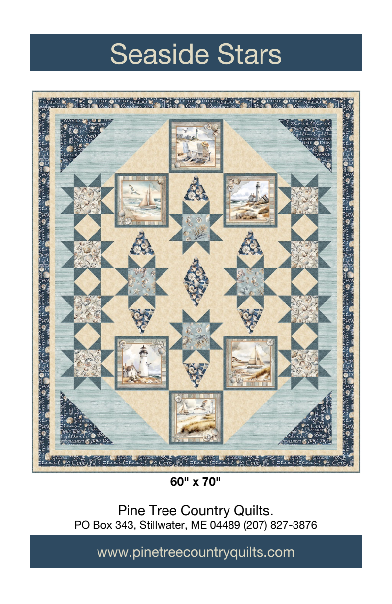 Seaside Stars Downloadable Pattern by Pine Tree Country Quilts