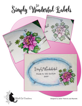 Simply Wonderful Labels Downloadable Pattern by Black Cat Creations