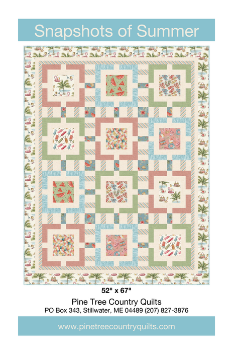Snapshots of Summer Downloadable Pattern by Pine Tree Country Quilts