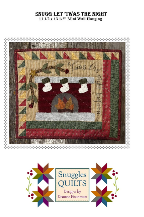 Snugg-let 'Twas the Night Downloadable Pattern by Snuggles Quilts