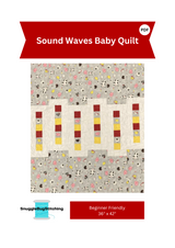 Sound Waves Baby Quilt Downloadable Pattern by Snuggle Bug Stitching
