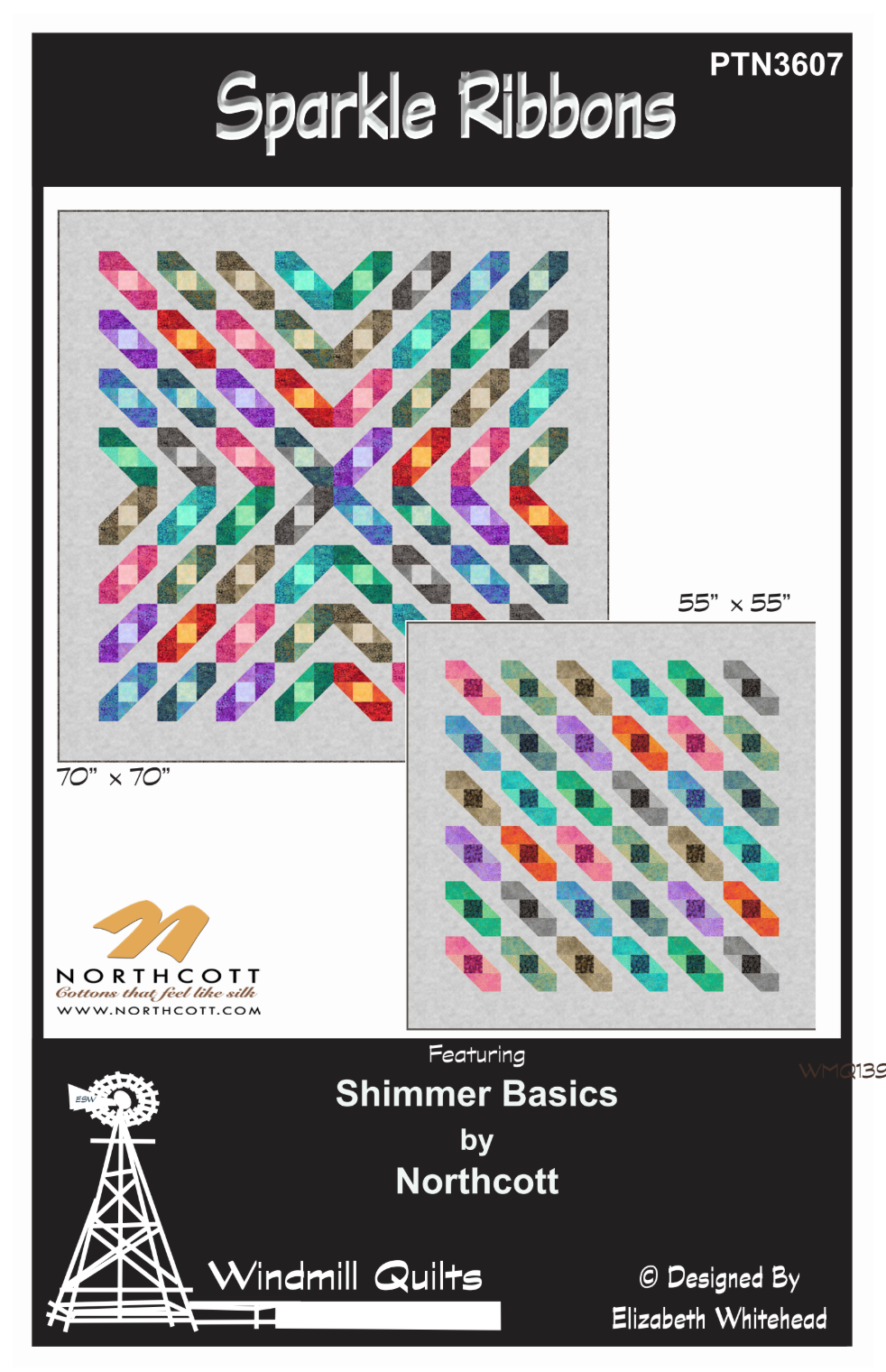 Sparkle Ribbons Downloadable Pattern by Windmill Quilts