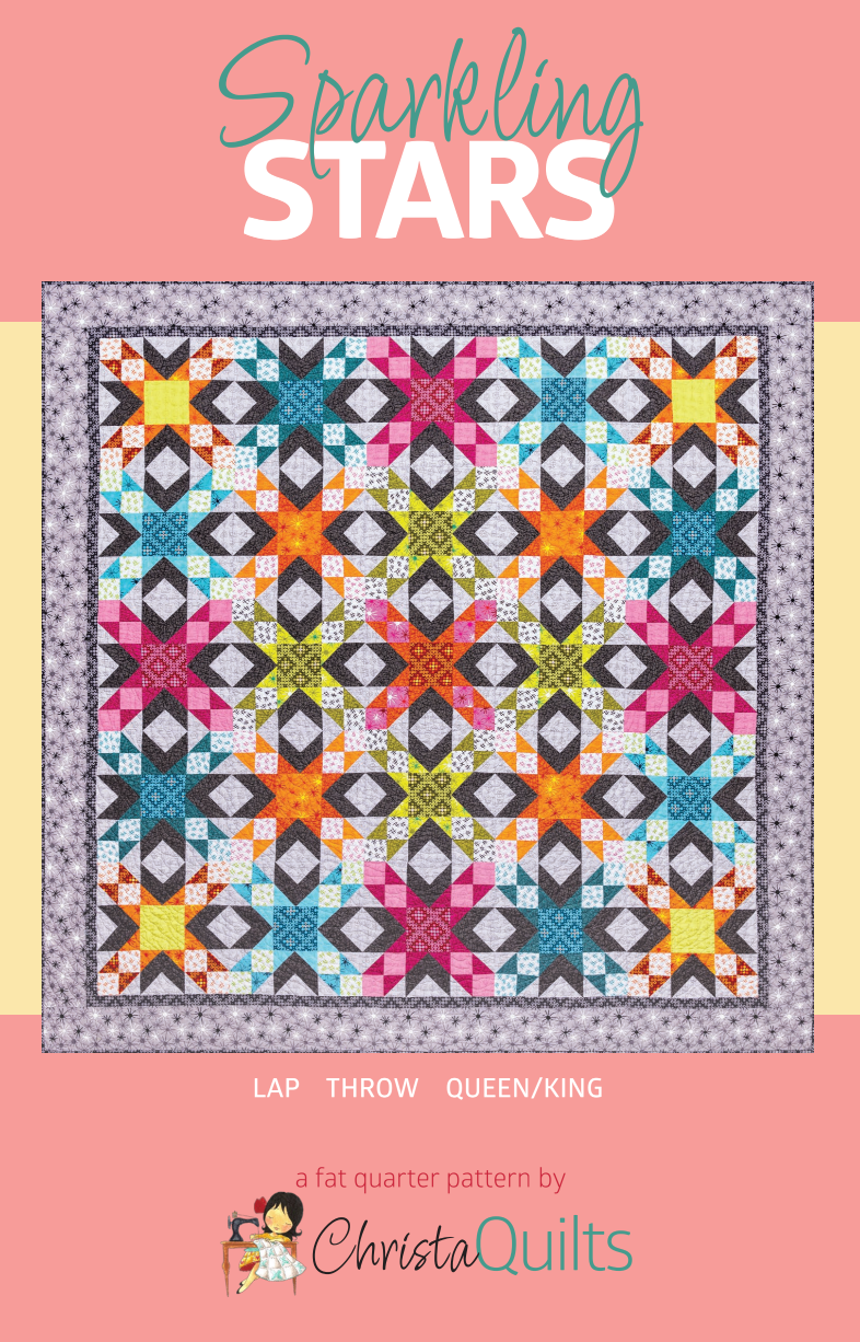 Sparkling Stars Downloadable Pattern by Christa Quilts