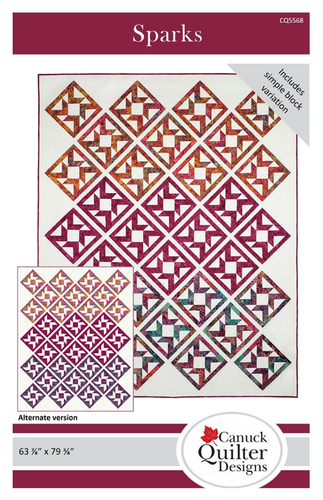 Sparks Quilt Pattern by Canuck Quilter Designs