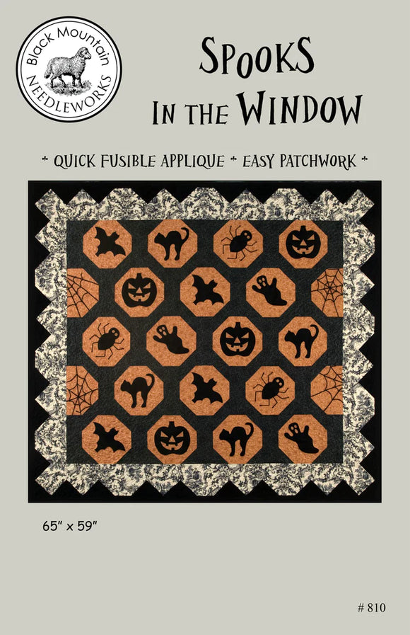 Spooks in the Window Quilt Pattern by Black Mountain Needleworks