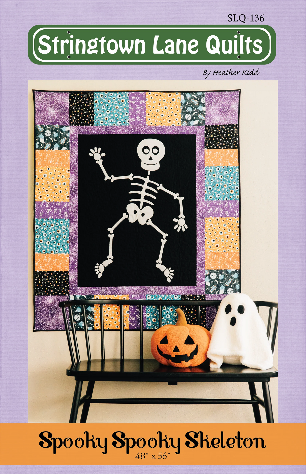 Spooky Spooky Skeleton Downloadable Pattern by Stringtown Lane Quilts