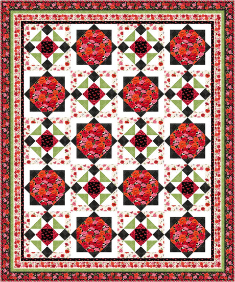 Springtime Poppies Downloadable Pattern by Needle In A Hayes Stack