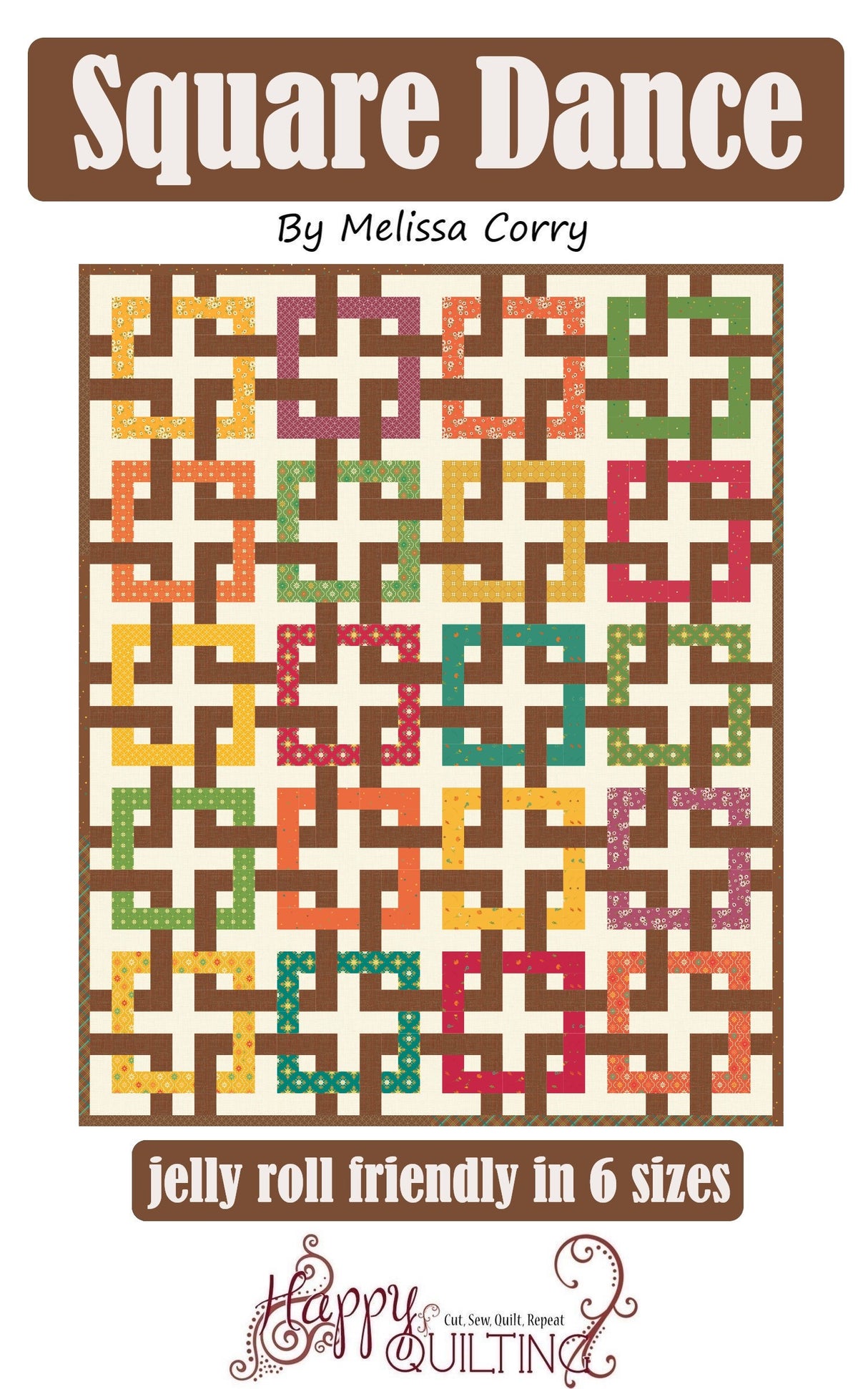 Square Dance Downloadable Pattern by Happy Quilting Melissa Corry