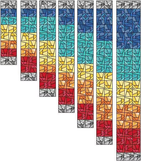 Staircase Version 2 Quilt Pattern KIT by Handwoven By Leah