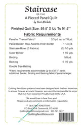 Back of the Staircase Pattern by Quilting Renditions