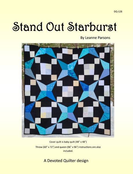 Stand Out Starburst Downloadable Pattern by Devoted Quilter