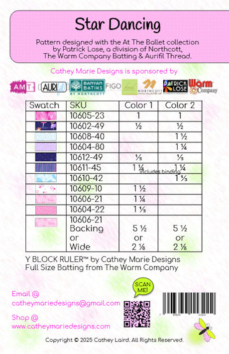 Star Dancing Downloadable Pattern by Cathey Marie Designs