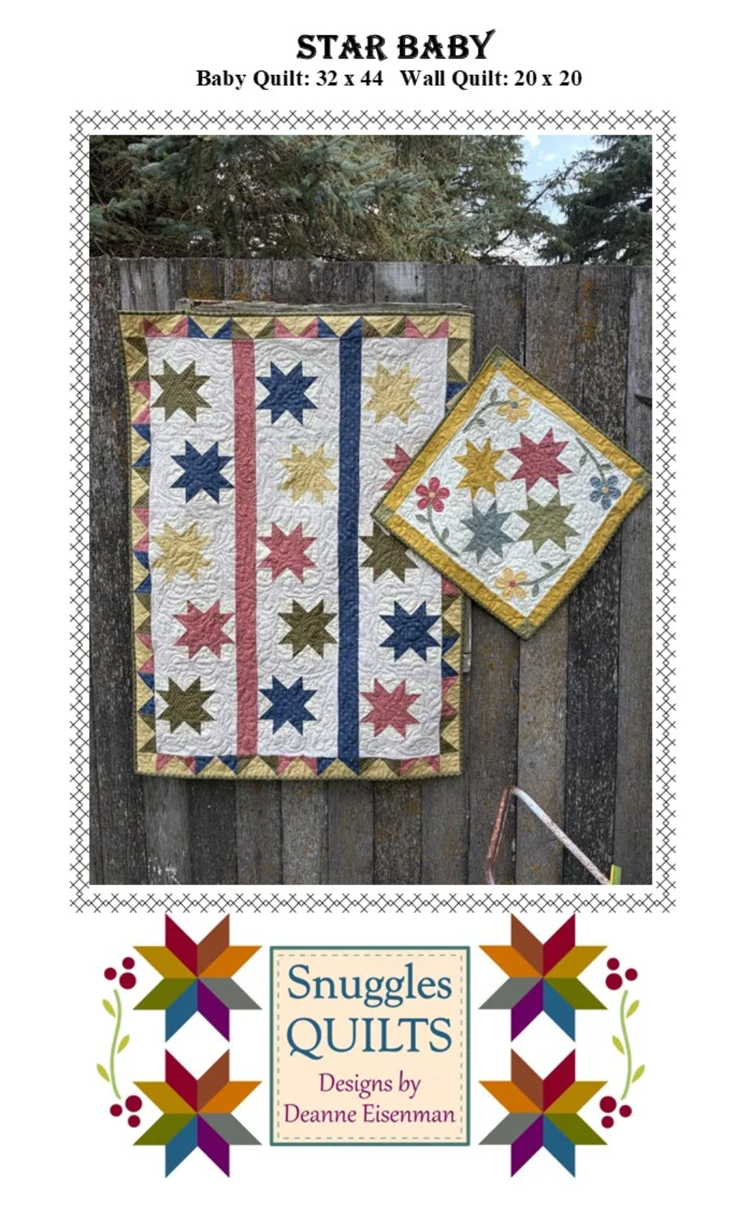 Star Baby Downloadable Pattern by Snuggles Quilts