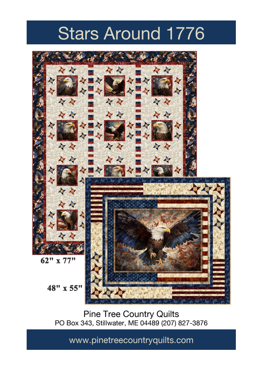 Stars Around 1776 Downloadable Pattern by Pine Tree Country Quilts