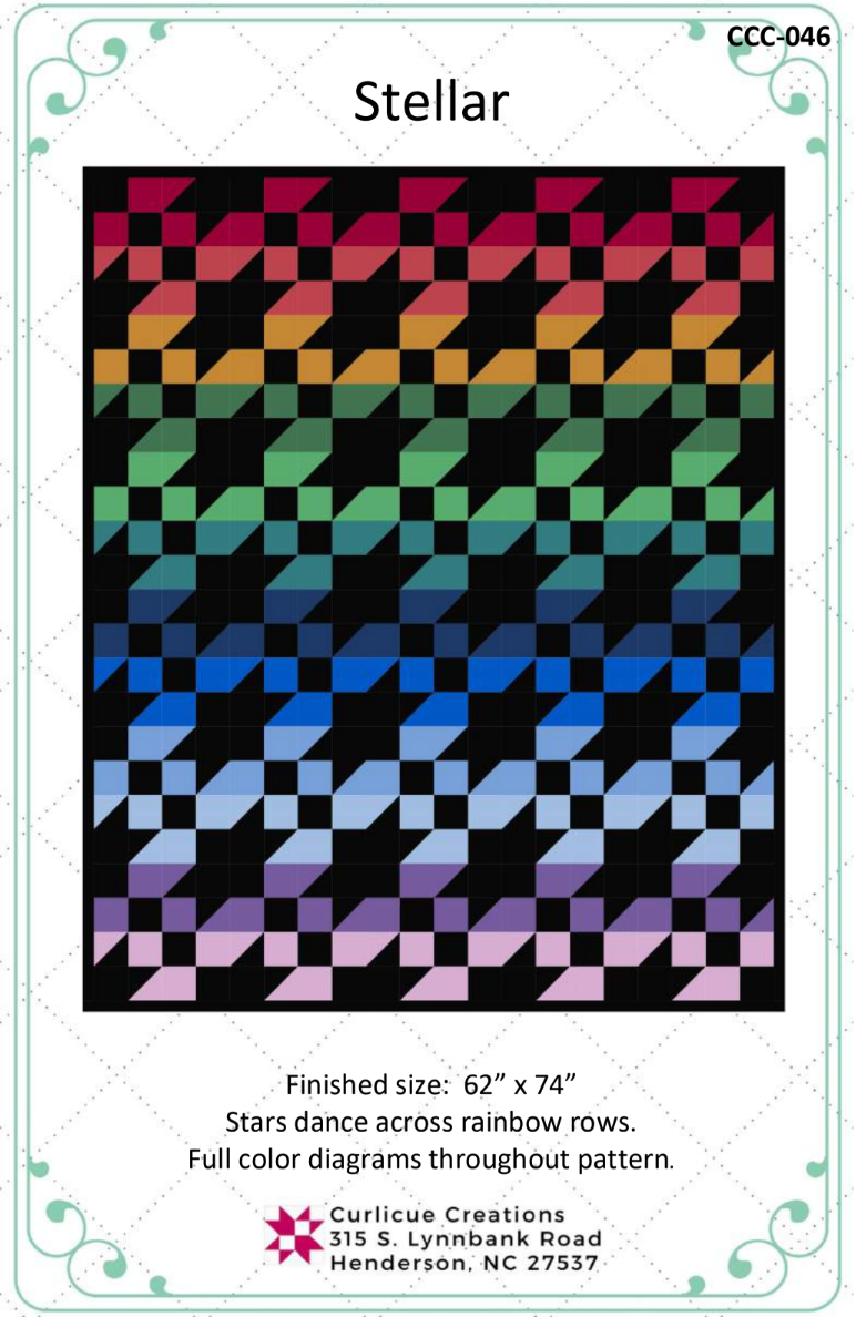 Stellar Downloadable Pattern by Curlicue Creations