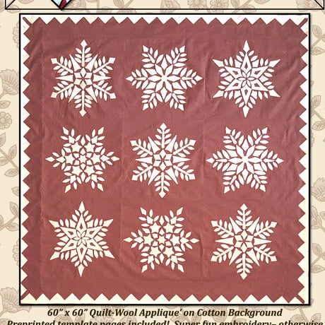 Sugar Cookie Snowflakes Pattern by Traditional Primitives